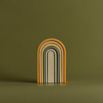 Min Min Copenhagen - Kleine regenboog hout - Pastel